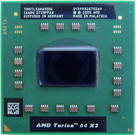 Xhobas Cpu Collection View Details On Amd Turion 64 X2 Tl 56 0065µ