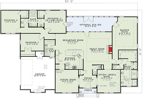 All of the house plans in this collection contain bedrooms with private baths (in addition, of course, to the master suite) in which some mother in law suites even feature separate kitchenettes and living rooms to give the feel of a separate apartment, lending a greater. Traditional House Plan with In-Law Suite - 59914ND ...