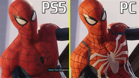 Marvels Spider Man Pc Vs Ps5 Early Graphics Comparison State Of Play June 2022 Youtube