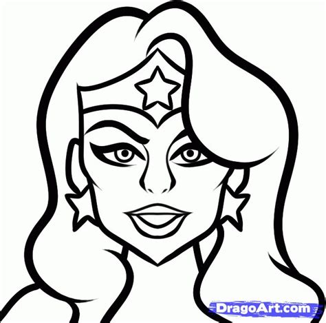 How To Draw Wonder Woman Easy Step 7 Wonder Woman Drawing Drawings