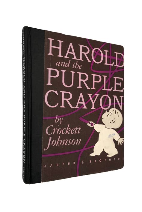 Harold And The Purple Crayon By Crockett Johnson Very Good Hardcover 1955 1st Edition Livs