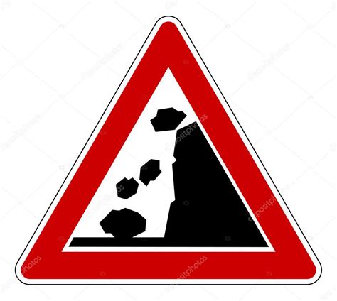 Falling Rocks Road Sign — Stock Photo 4060453