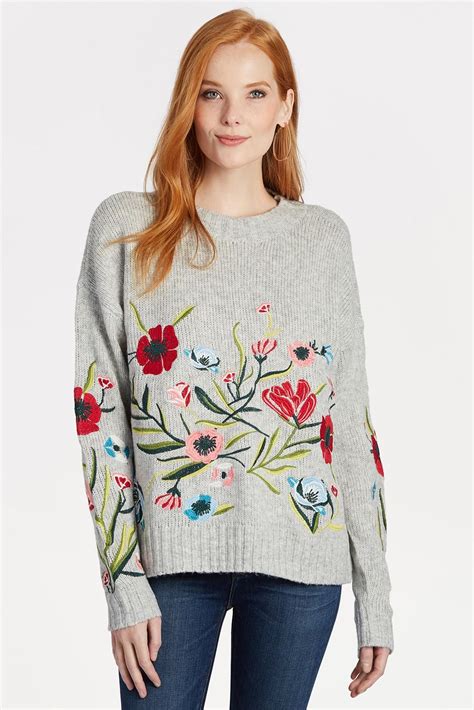 Floral Embroidered Sweater Ashley Will Take Size L Please