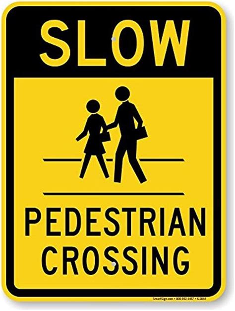 Dreamawsl Notice Board Slow Pedestrian Crossing Fluorescent Yellow