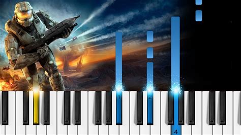 Halo 3 Soundtrack Never Forget Easy Piano Tutorial Youtube