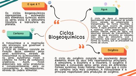 Mapa Mental Ciclos Biogeoquímicos Bioquímica Pdf