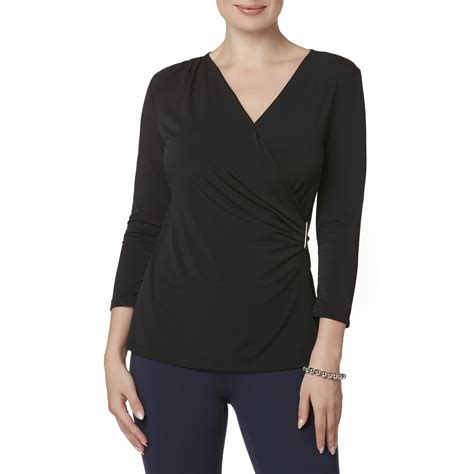 Simply Styled Womens Surplice Blouse Shop Your Way Online Shopping