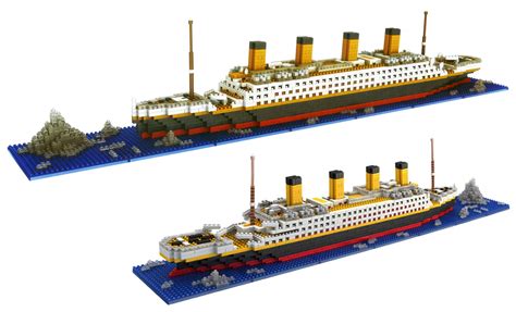 DOvOb Micro Mini Blocks Titanic Model Building Set With Figure Piece Mini Bricks Toy