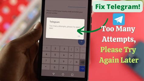 How To Fix Telegram Too Many Attempts Please Try Again Later Login