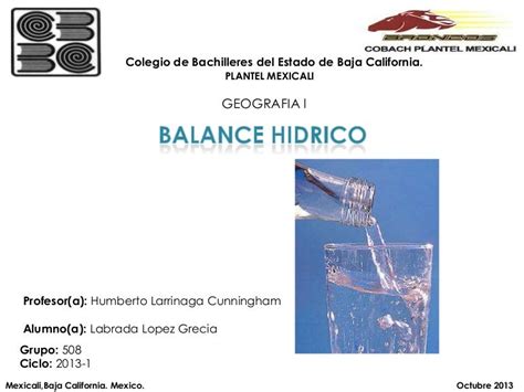 Balance Hidrico