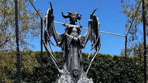 diablo 4 s epic lilith statue arrives at blizzard headquarters honouring hardcore heroes