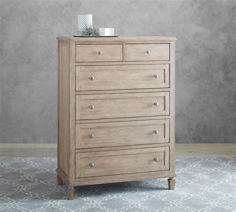 Made from solid and engineered wood in a natural walnut finish, this dresser features tapered and splayed legs with clean. Attractive 14 Inch Deep Dresser Sausalito Tall Dresser ...