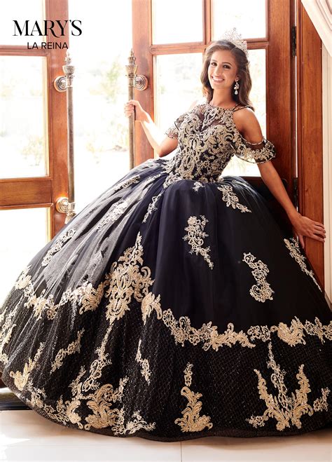 Don't know about you, but we're feeling a real connection here. Lareina Quinceanera Dresses | Style - MQ2099 in Black/Gold ...