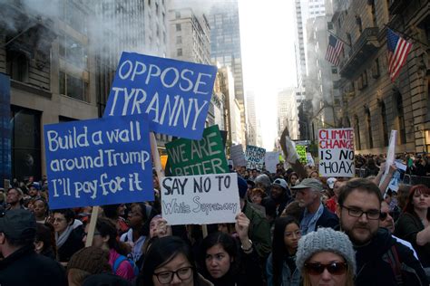 Inside A Nyc Donald Trump Protest Fear Passion Fellowship