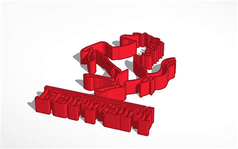 Ferrari logo png the car brand ferrari today is associated with wealth and prosperity. 3D design Ferrari Outline Cavallino and Logo | Tinkercad