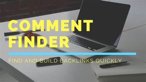 Find And Build Authority Backlinks Quickly Blog Comment Finder Software YouTube