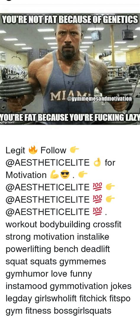 Youre Not Fat Because Of Genetics E M14amemesandmotivation Youre Fat