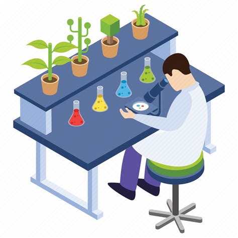 Botany experiment, lab experiment, laboratory test, plant research ...