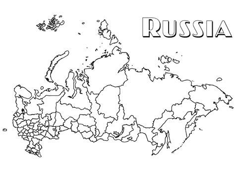 Russia Map Coloring Page Free Printable Coloring Pages For Kids