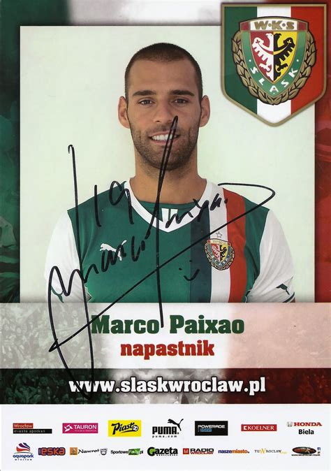 Kariyer sayfasında marco filipe lopes paixão isimli futbolcunun sezon bazında takımının yer almış olduğu turnuvalardaki maç, gol, asist, sarı kart, kırmızı kart, oyuna girme, oyundan alınma. Autografy Pawła: 42. Marco Paixao