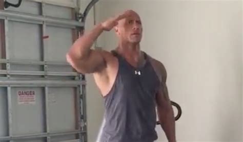 The Rock Hits The Quan In The Gym Complete With Ric Flair Strut Video