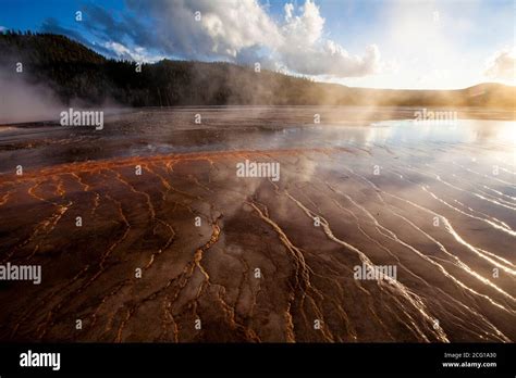 Yellowstones Geysers And Thermal Vents Stock Photo Alamy