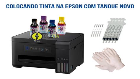 Unboxing E Como Colocar Tinta Sublimatica Impressora Epson L3110 L3150
