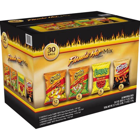 Frito Lay Flamin Hot Potato Chips Variety Pack 30 Ct 48 Off