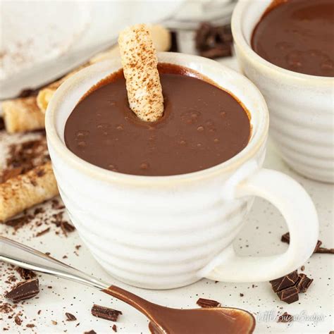 Cioccolata Calda Thick Italian Hot Chocolate Little Sugar Snaps