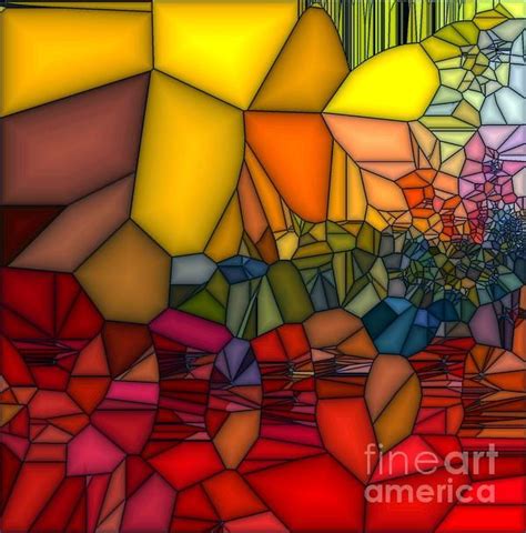 Red Cracked Glass Art By Saundra Myles Art Glass Stained Glass Mosaic