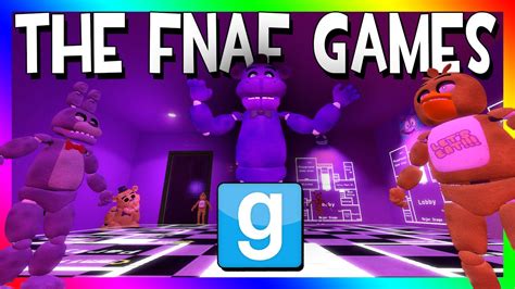 The Fnaf Games Control The Animatronics Gmod Five Nights At Freddys