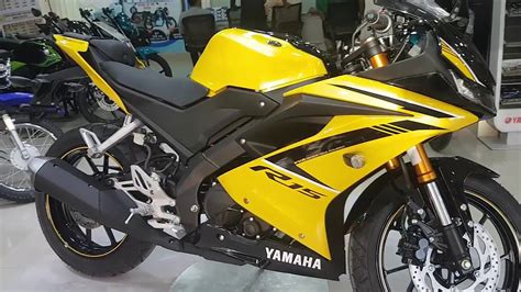 The bike has a delta box frame chassis and comes with a telescopic suspension setup upfront and a swingarm suspension at the rear. Yamaha R15 v3 is a product of Yamaha. Yamaha is the brand ...