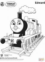 Coloring Thomas Friends Train Pages Edward Colouring Printable Tank Engine Print Kids Drawing Cartoon Puzzle Characters Games Paper Choose Board sketch template
