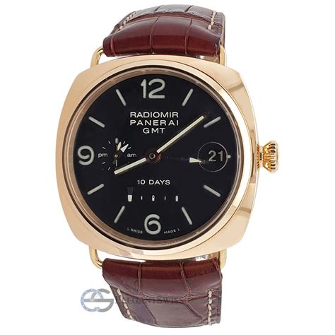 Panerai Radiomir Special Edition 10 Days Gmt Rose Gold Watch Pam00273