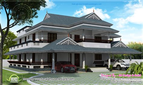 Luxury Kerala Villa With Sober Color Roof Home Kerala Plans