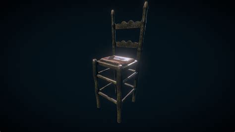 old chair download free 3d model by daniyal malik daniyalmalik [850087a] sketchfab