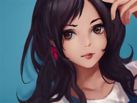 Beautiful Cute Anime Girl Background