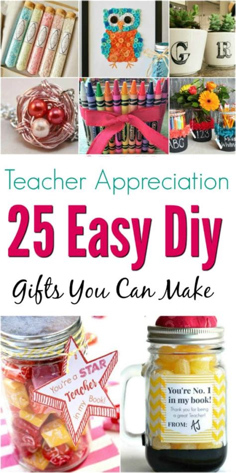 Teacher Appreciation Gifts Special Handmade Diy Teacher Gifts