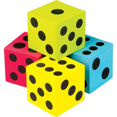 Foam Colorful Jumbo Dice - TCR20810 | Teacher Created Resources | Dice