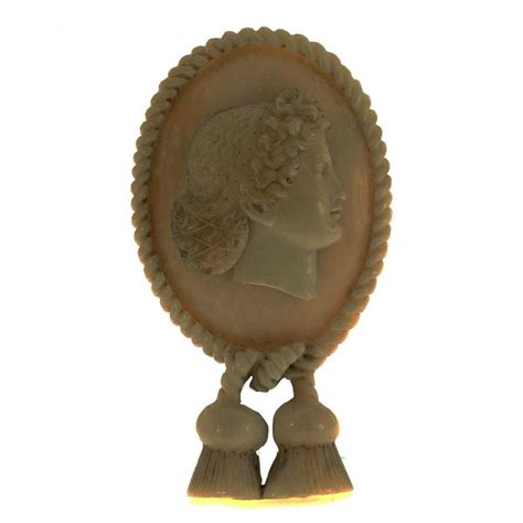 An Antique Carved Ivory Cameo Brooch Late 19th Century