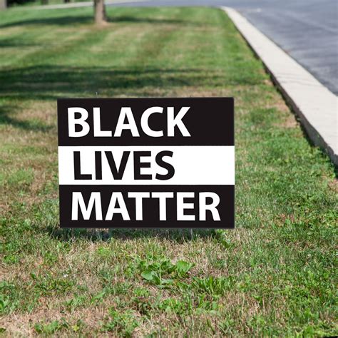 Black Lives Matter Yard Sign Free Shipping Tv