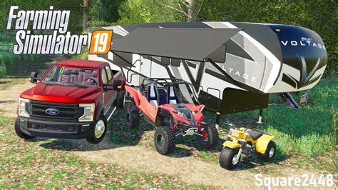 Weekend Camping With New Toy Hauler Roleplay Farming Simulator 19