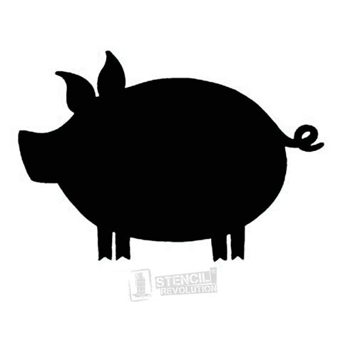 Pig Stencil With Images Pig Silhouette Animal Stencil