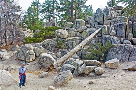 Jumbo Rocks On Castle Rock Trail Near Big Bear Lake California