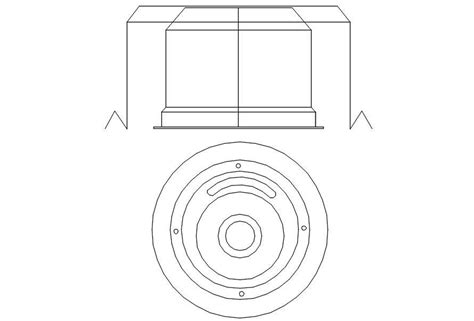Top View Of Speaker In Detail Autocad Drawing Dwg File Cad File Cadbull