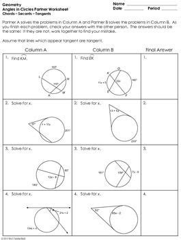 Tips for solving for angles:•identify the hypotenuse.•use pythagoreans theorem.•sometimes only a part of a segment needs to be calculated. Angles in Circles (using Secants, Tangents, and Chords ...
