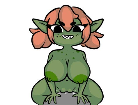 rule 34 animated big breasts big nipples big penis bisqiit busty cowgirl female goblin goblin