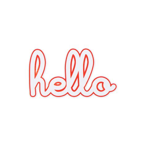 Hello Logo Sticker Hello Apparel