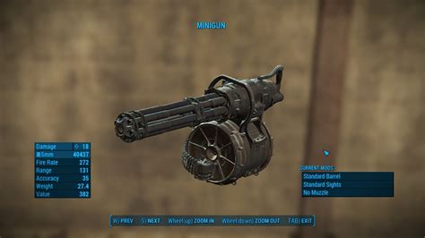 No Spin Ups Gatling Laser And Minigun With Dmg Patch At Fallout 4