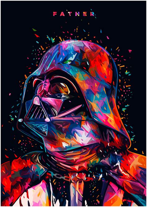 Geek Art Gallery Posters Abstract Color Star Wars